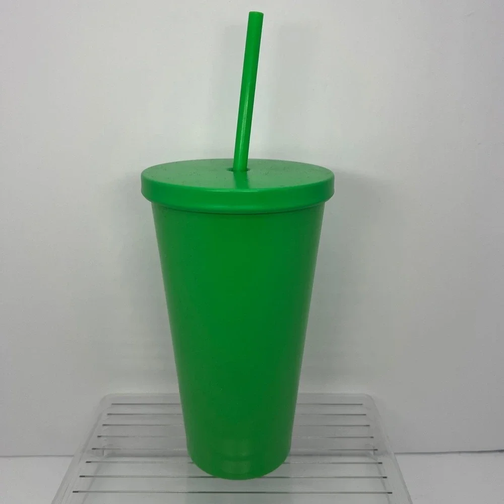 Starbucks Matte Lime Green Stainless Steel Insulated Cold‎ Cup Tumbler 24oz